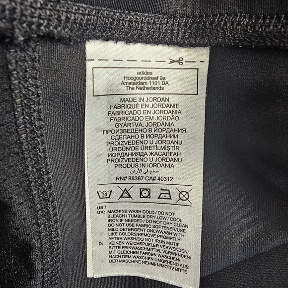 Adidas Aeroready Leggings Plus 2XL 3 Stripes High-Rise Black Pull On Stretch - Picture 5 of 14